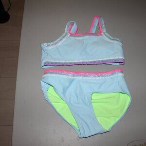 Blue 2 Pcs Justice Bikini Swimsuit Size 10 New